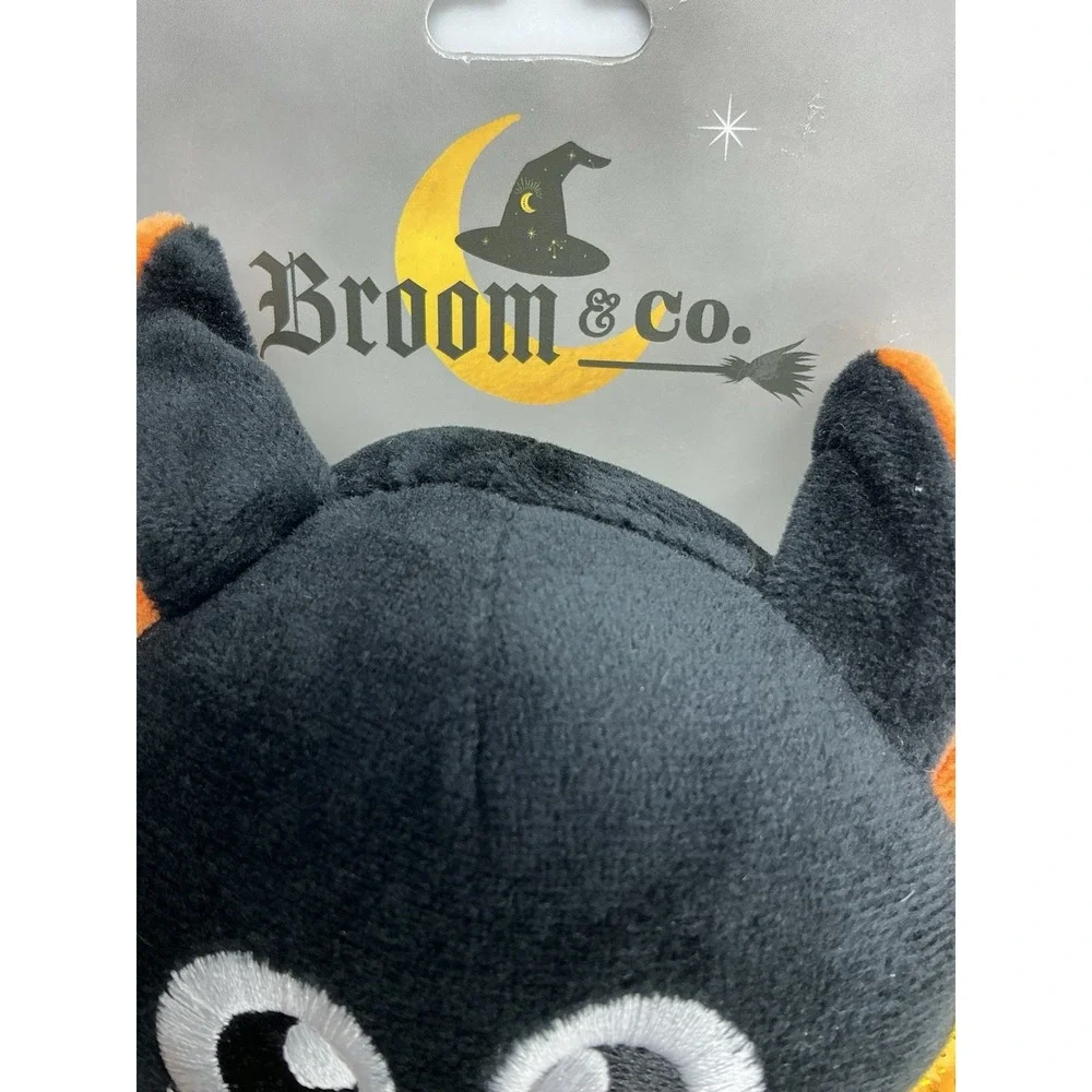 Broom & Co Vampire Bat Dog Toy Squeaker Crinkle Tug Plush Halloween Goth New